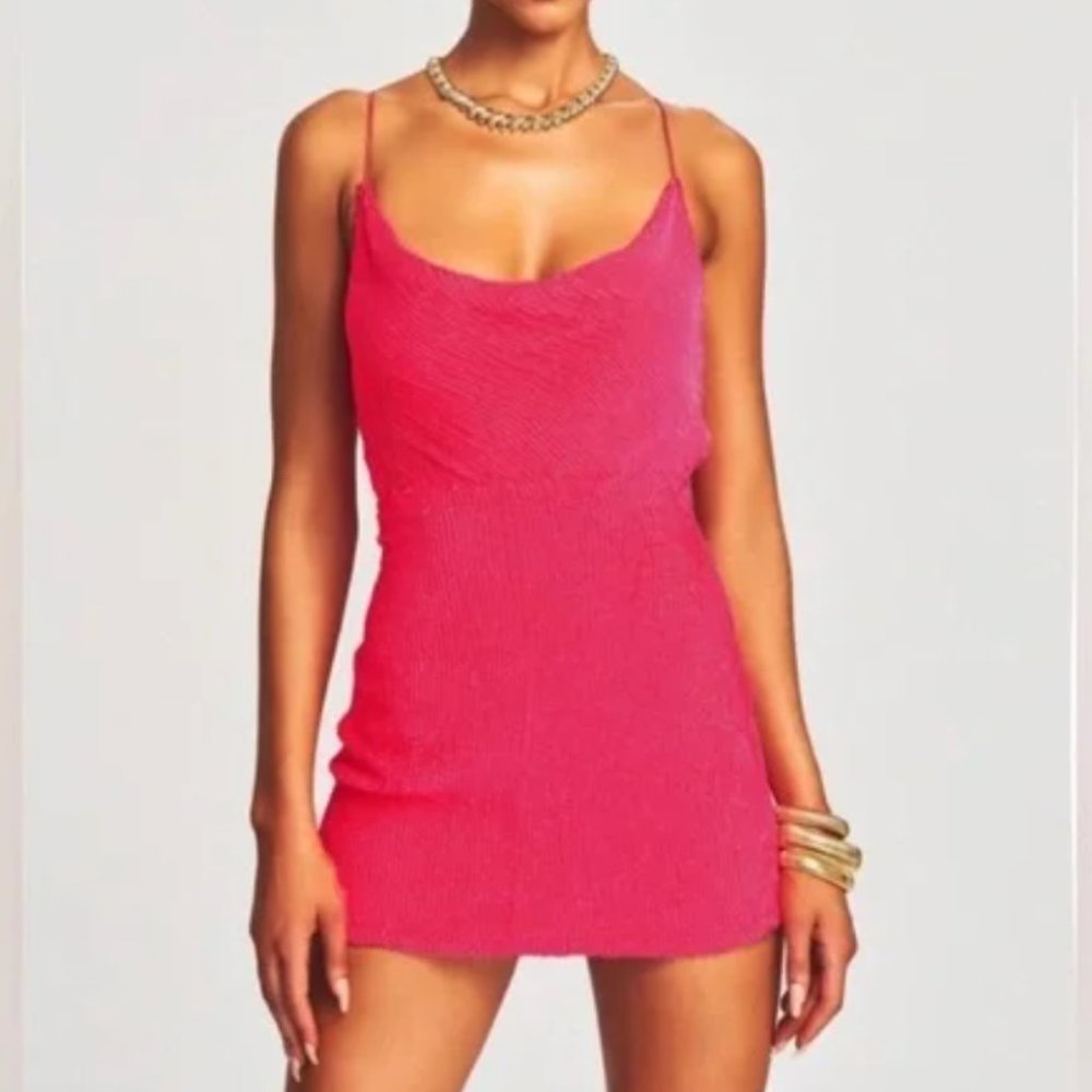 JILL SEQUIN DRESS - ULTRA PINK